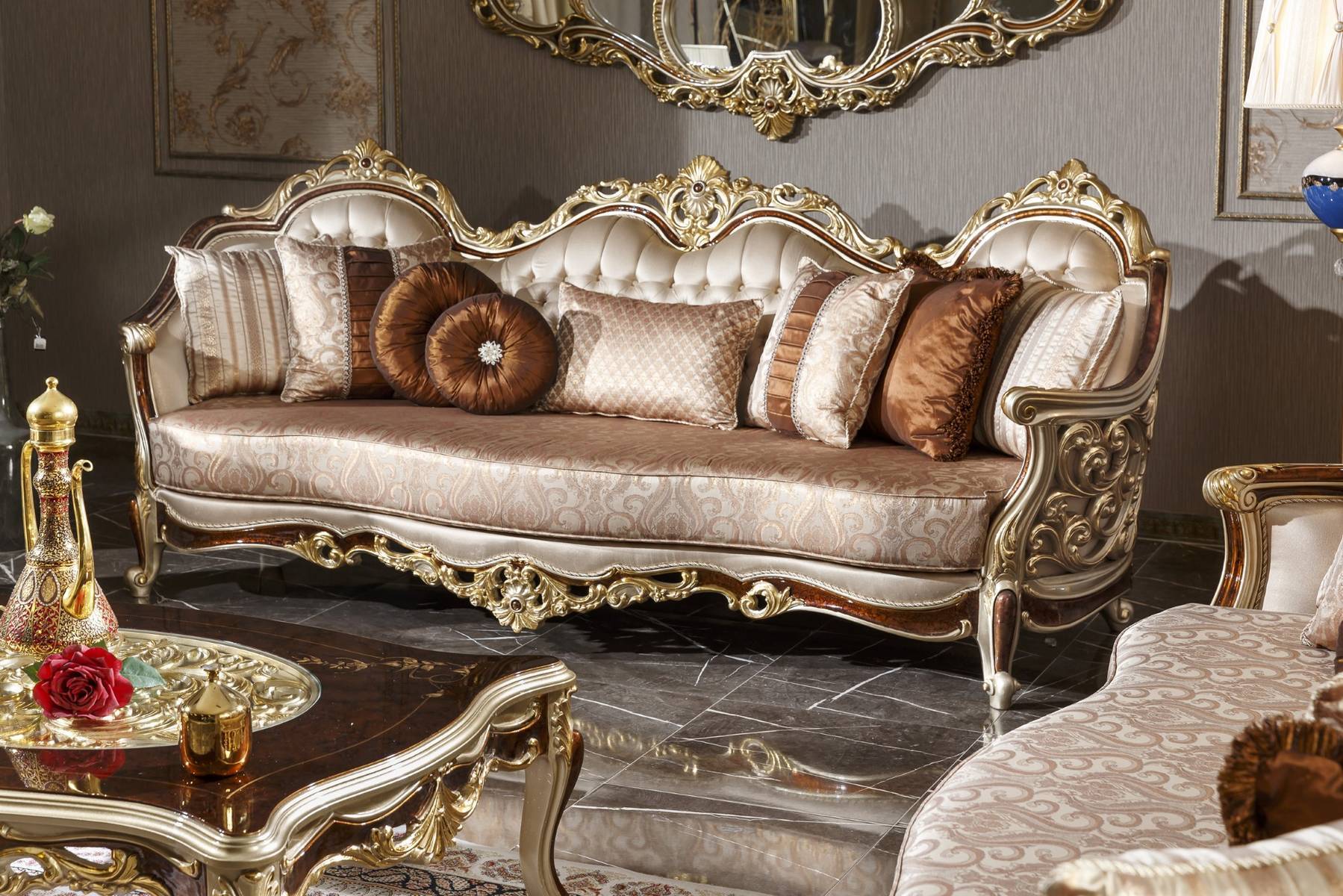 Carved Royal Maharaja Sofa Set