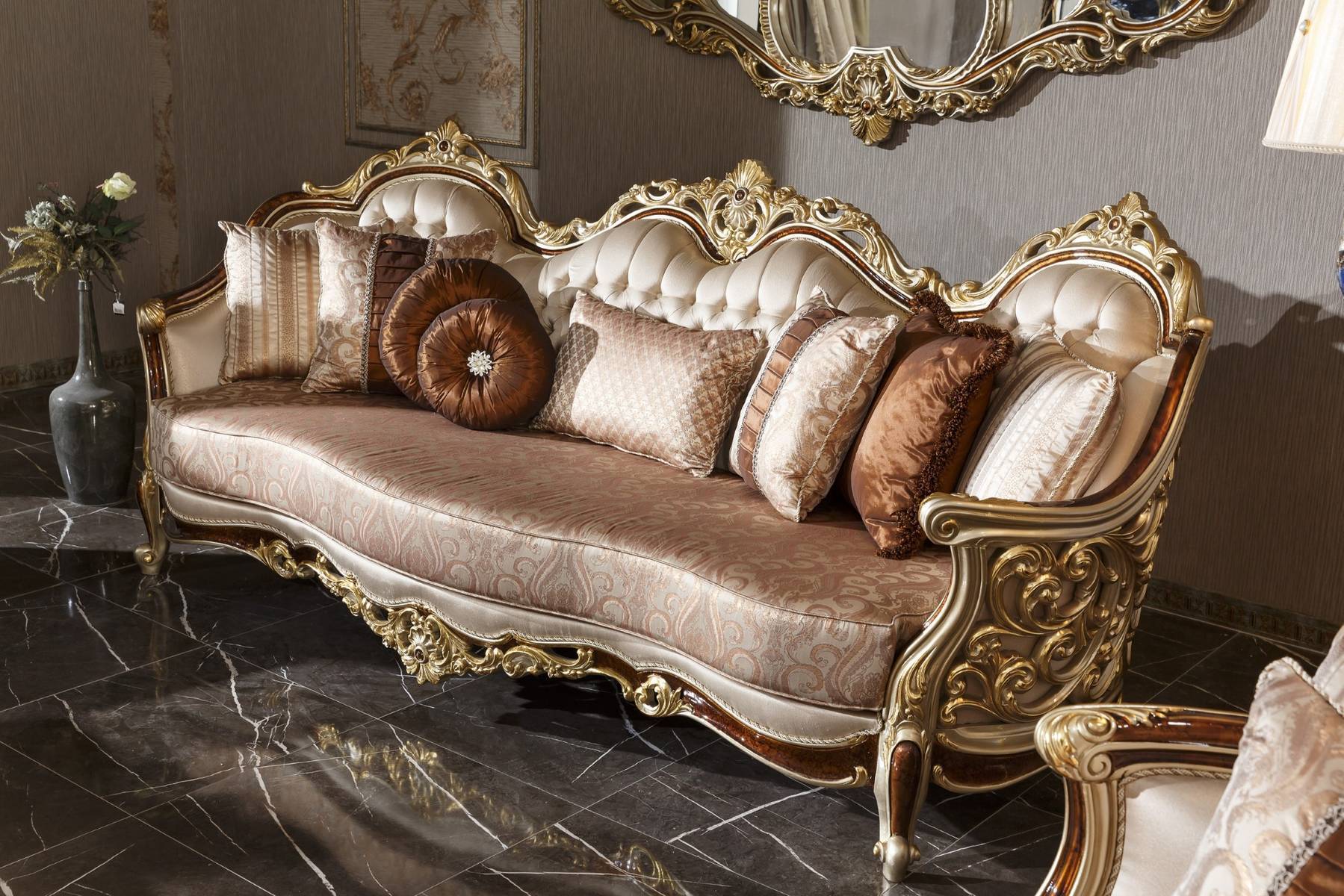 Carved Royal Maharaja Sofa Set