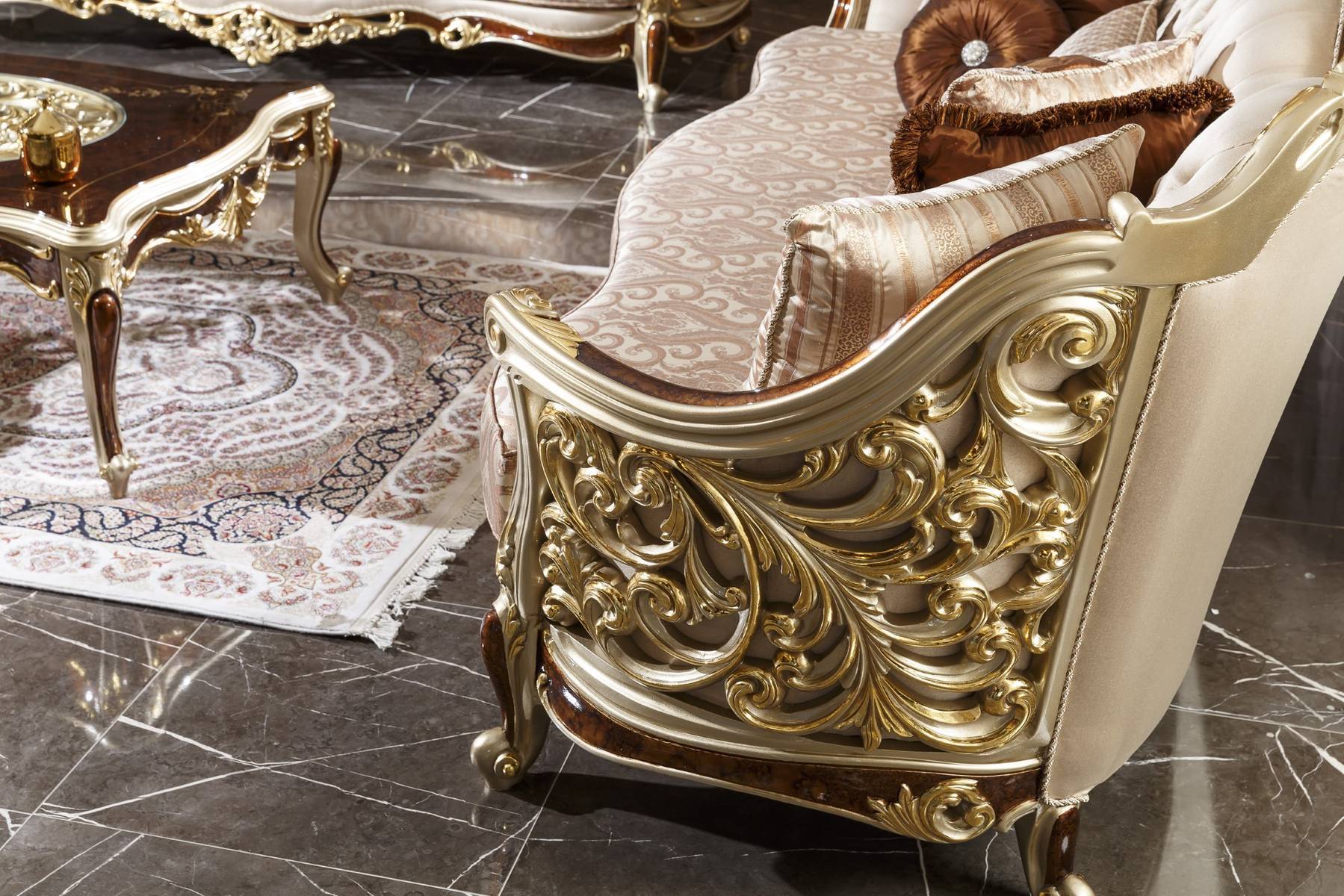 Carved Royal Maharaja Sofa Set
