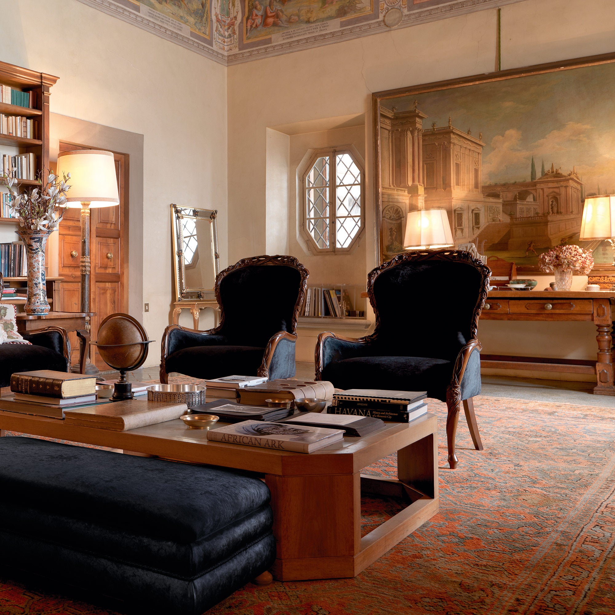 Classic Italian Style Hand Carved Luxury Sofa Online in India