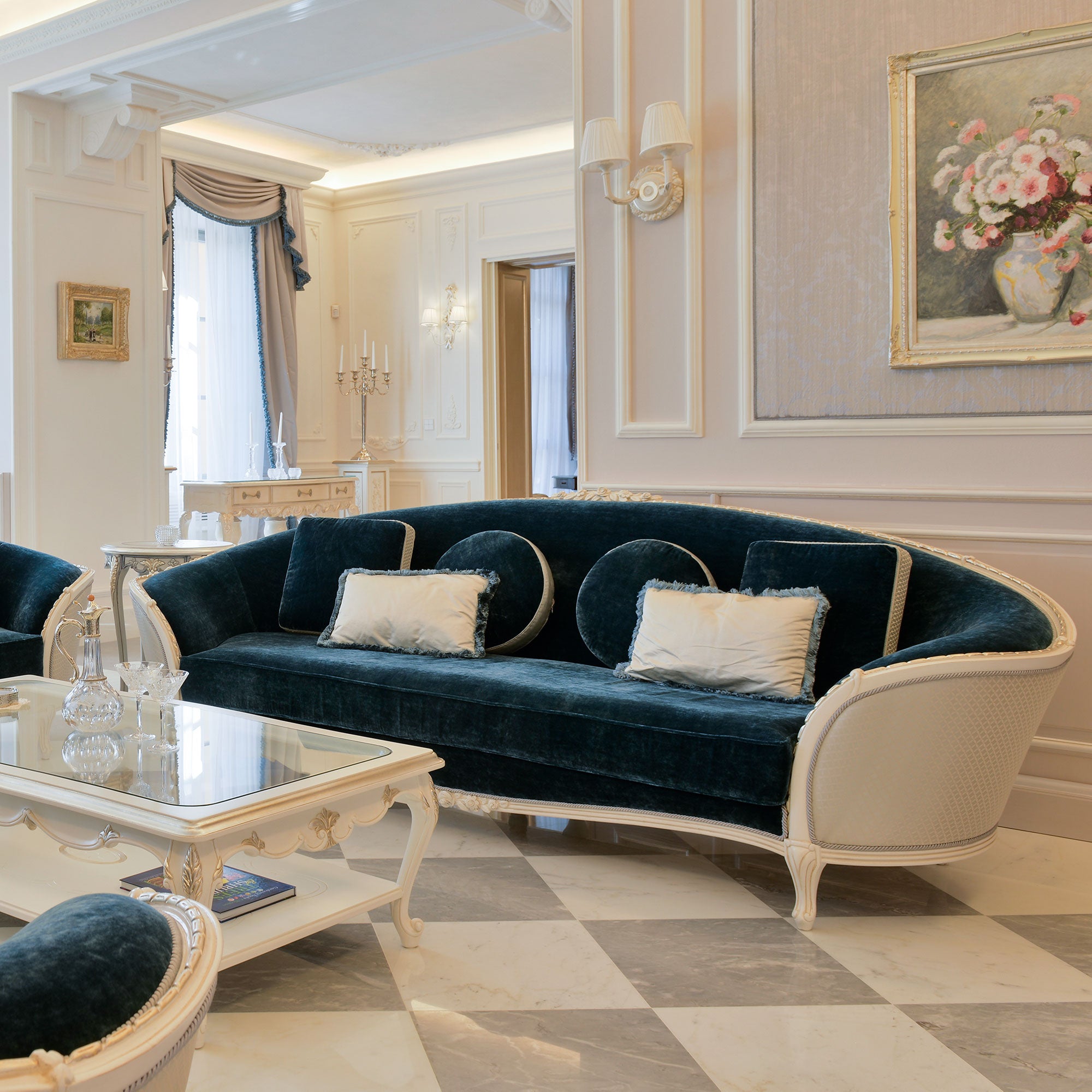 Classical Luxury Sofa Handcrafted French Style Sofa Set Newyork