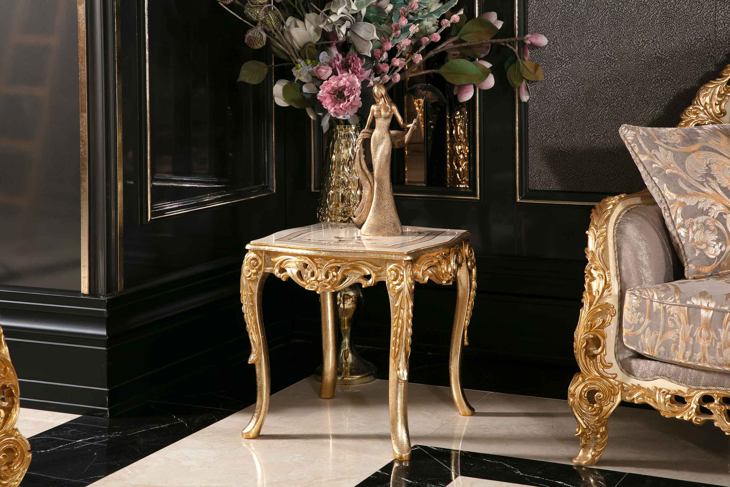 Hand Carved Royal Sofa Set Design