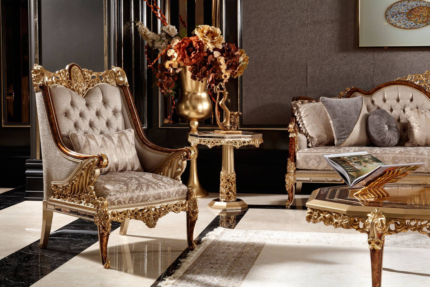 London Luxury Royal Sofa Set Furniture