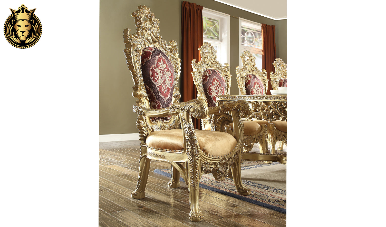 Yonkers Italian Style Hand Carved Dining Set
