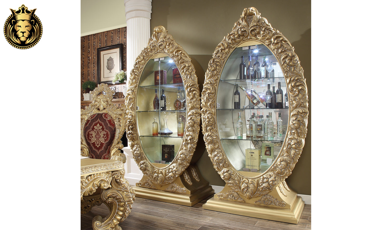 Yonkers Italian Style Hand Carved Dining Set