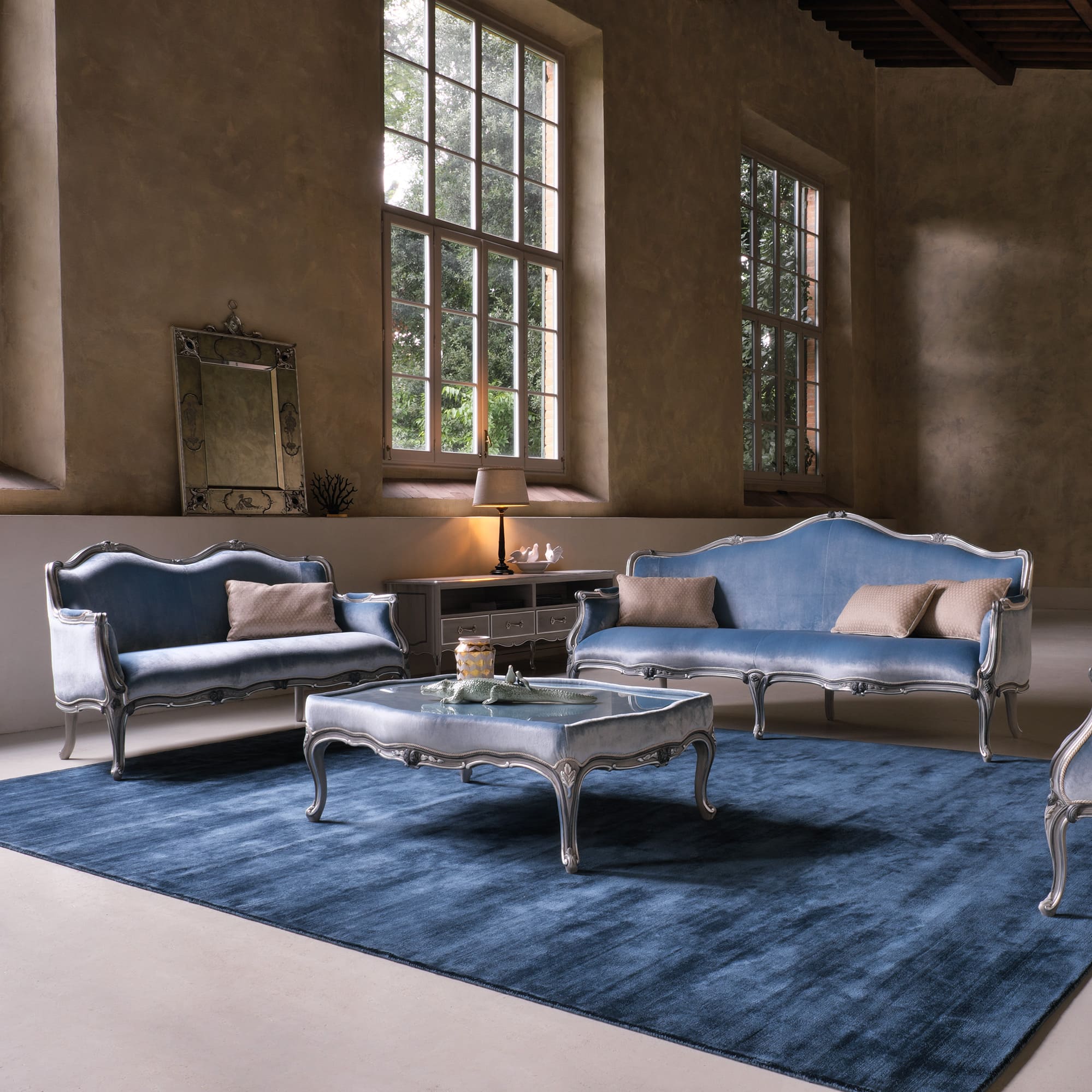 Classic French Style Handmade Luxury Italian Sofa Set