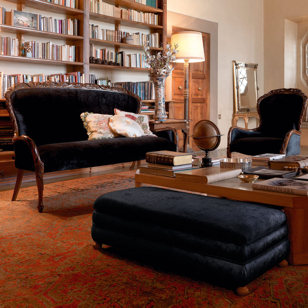 Classic Italian Style Hand Carved Luxury Sofa Online in India