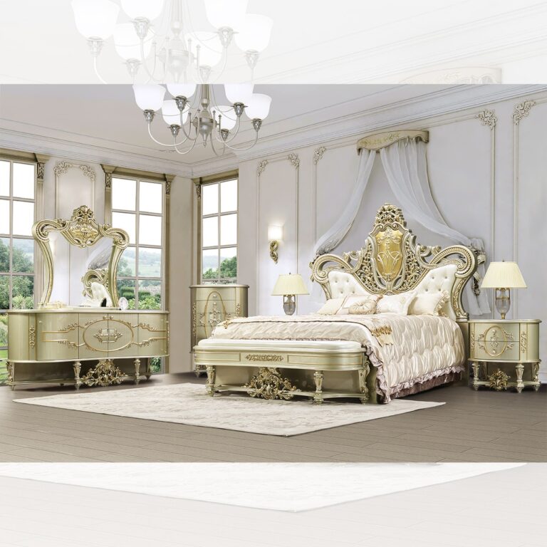 Opera Royal Style Carved Bedroom Set